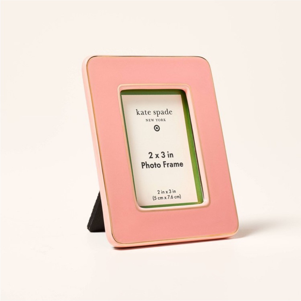 ♠️ 2” x 3” Mini Picture Frame Pink - Kate Spade New York x Target - Picture 2 of 3